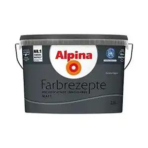 Wandfarbe Grau Alpina Farbrezepte Innenfarbe – Dunkle Eleganz matt