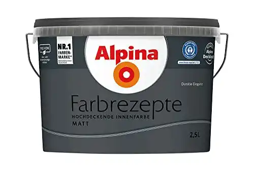 Wandfarbe Grau Alpina Farbrezepte Innenfarbe – Dunkle Eleganz matt
