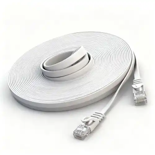 LAN-Kabel 20m Cat6 Flachbandkabel für Gaming und Streaming