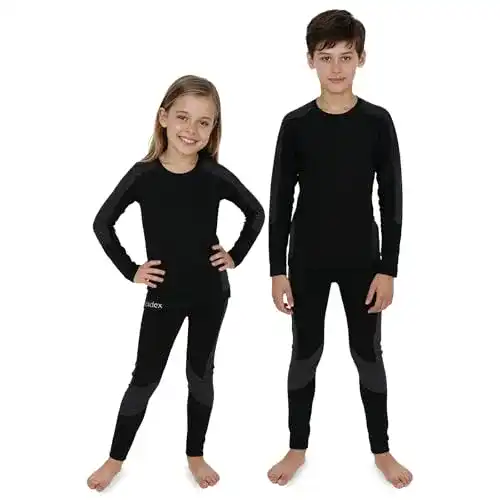 Thermounterwäsche Set für Kinder von Alpidex Funktionsunterwäsche für Winter