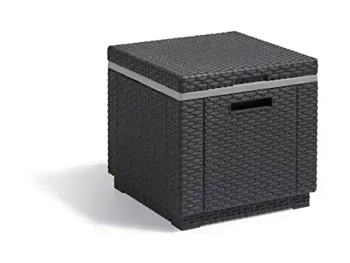 Gefrierbox Allibert by Keter Beistelltisch Ice Cube in Graphit