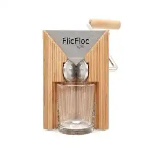 Getreidemühle KoMo FlicFloc aus Buchenholz und Edelstahl, manuell