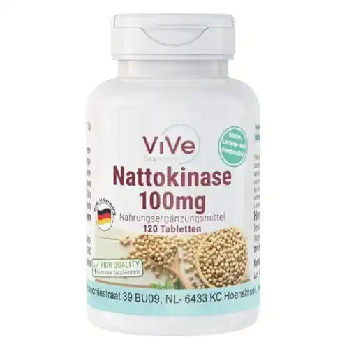Nattokinase ViVe Supplements 100mg – 120 Tabletten
