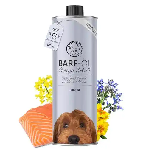 Annimally Barf Öl für Hunde 500ml mit Omega 3-6-9