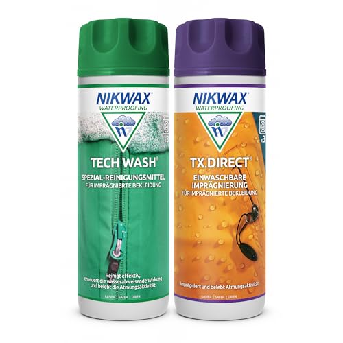 Nikwax Doppelpack Imprägnier-Waschmittel Tech Wash und TX.Direct