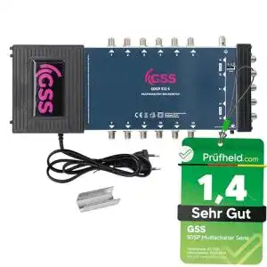 Multischalter 5/12 GSS für Quattro und Quad LNB mit 12 Teilnehmern