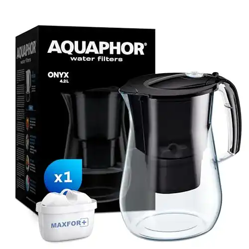 Wasserfilter Aquaphor Onyx Schwarz mit MAXFOR+ Filter