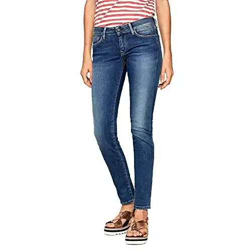 Pepe Jeans Damen Soho Skinny Jeans in Blau (Denim-Z63), 27W