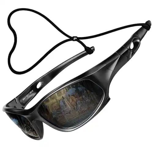 Fahrradbrille für Kinder von ATTCL Polarisierte Sonnenbrille TR90