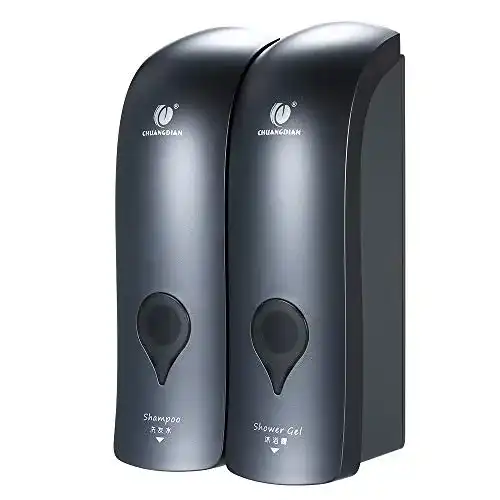 Decdeal 2-fach Seifenspender zur Wandmontage mit 2 x 300 ml Kapazität