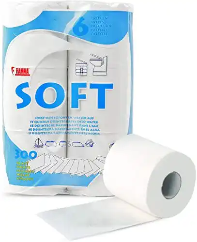 Toilettenpapier Fiamma Soft für Campingtoiletten, 96 Rollen