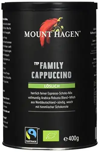 Löslicher Kaffee Mount Hagen Family Cappuccino, 6 Stück
