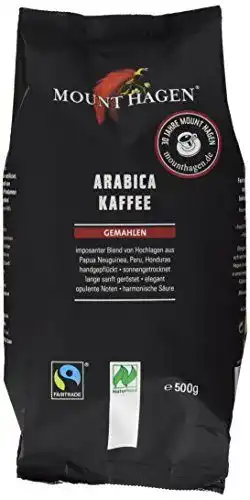 Kaffeepulver Mount Hagen Röstkaffee gemahlen Fair Trade