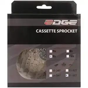Edge Fahrrad Kassette 9-fach für Mountainbikes in Silber