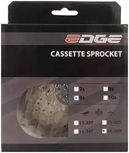 Edge Fahrrad Kassette 9-fach für Mountainbikes in Silber