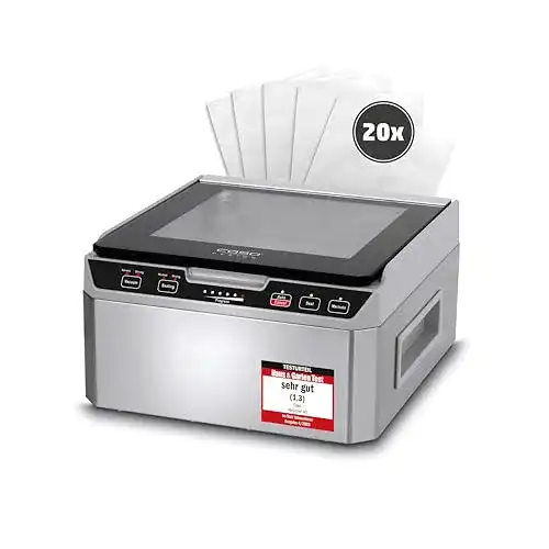 Caso VacuChef 40 Vakuumierer Kammervakuumierer aus Edelstahl