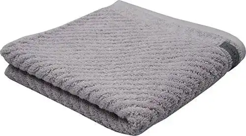 Ross Uni-Rippe Handtücher in Smart Stein 70×140 cm aus Baumwolle
