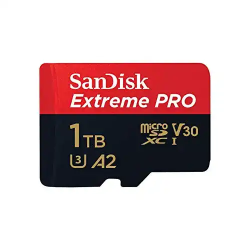 Sandisk Extreme Pro 1 TB microSDXC Karte mit SD Adapter und Rescue Pro Deluxe