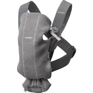 Babytrage BabyBjörn Mini, 3D-Jersey, Dunkelgrau