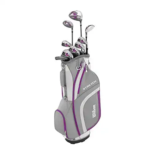 Wilson Golfset für Damen, Linkshand, 9 Golfschläger im Cartbag