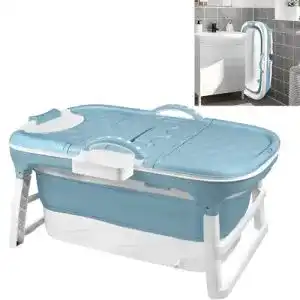 Faltbare Badewanne für Erwachsene Yuenfong Sitzbadewanne mit Abdeckung