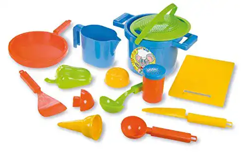 Sandkasten-Spielzeug Lena 05410 Happy Sand Spielset Kochen 14-teilig