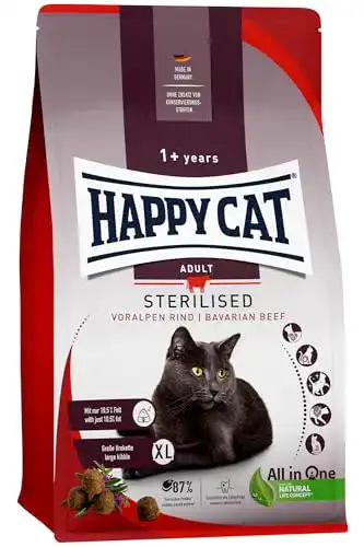 Happy Cat Trockenfutter Sterilised Adult 70575 – 4 kg Rind