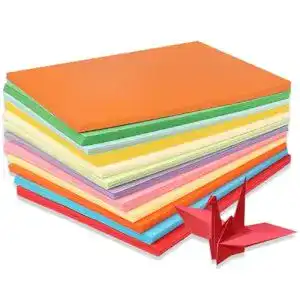Buntes A4-Papier Rivieval, 100 Blatt farbiges Origami-Papier