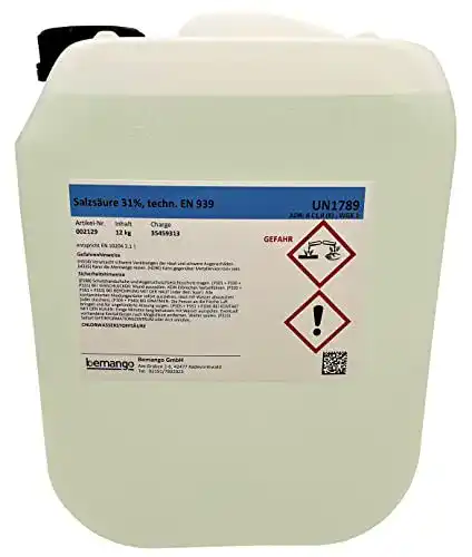 Salzsäure Bemango 30-31% 10 Liter für technische Anwendungen UN1789