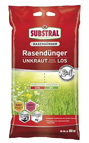 Substral 2in1 Rasendünger gegen Unkraut für bis zu 180 qm