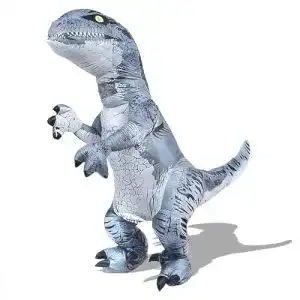 Aufblasbares Velociraptor Dino Kostüm für Erwachsene
