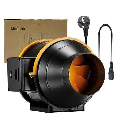 Rohrventilator Moonjor 100mm für Abluft und Belüftung