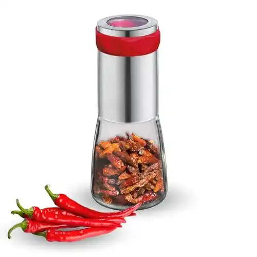 Cilio Chili Mühle Piccante zum Selbstbefüllen mit Verschlusskappe
