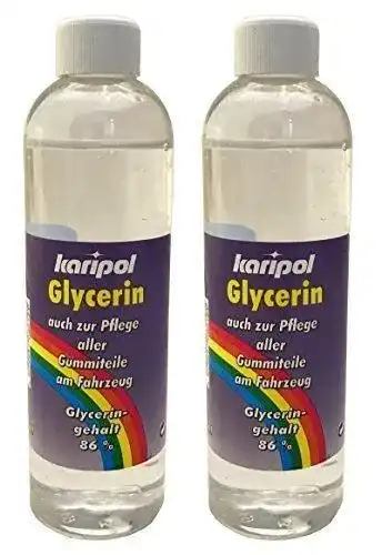 Gummipflege für Auto und Haushalt mit karipol Glycerin 2 x 250ml