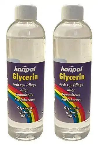 Gummipflege für Auto und Haushalt mit karipol Glycerin 2 x 250ml