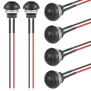 Vexunga 12mm Momentary Push Button Schalter mit Kabel (6 Stück)