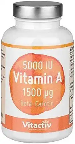 Vitamin A Vitactiv Natural Nutrition 1500 µg Beta-Carotin