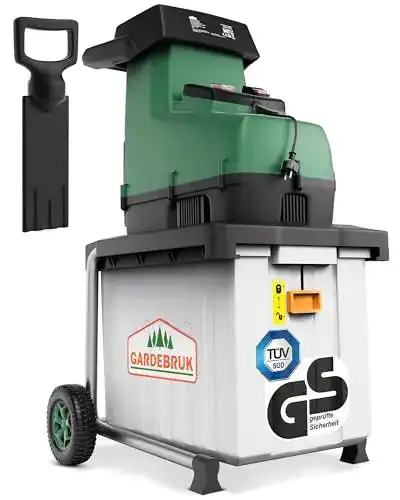 Walzenhäcksler Gardebruk Elektro 2800 W für Gartenarbeiten