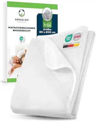 Matratzenschoner 90 x 200 cm wasserdicht von Sensalou
