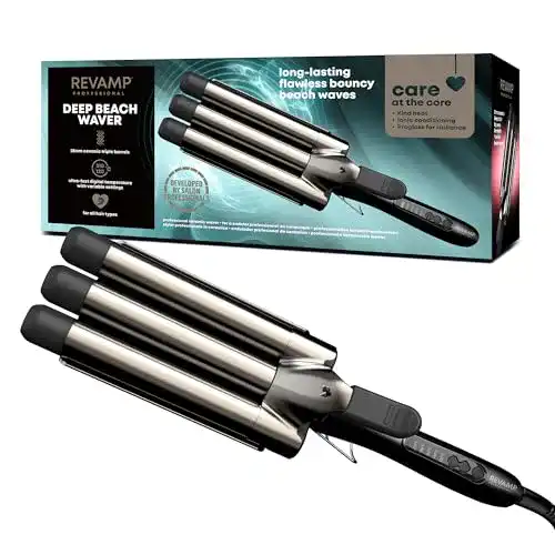 Lockenstab mit 3 Stäben Revamp Progloss Beach Big Waver