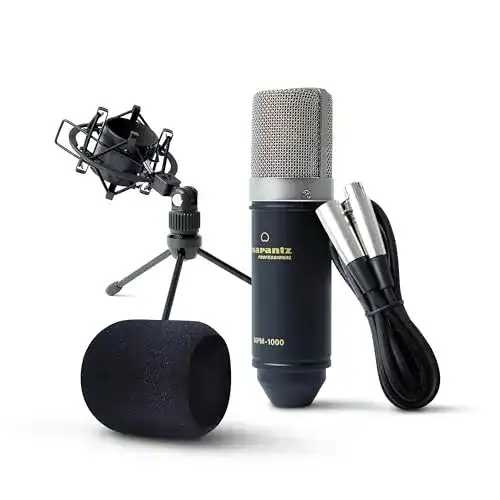 Großmembran-Mikrofon Marantz Professional MPM1000 mit XLR-Anschluss