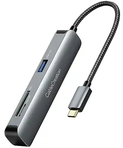 USB-C Hub von CableCreation mit HDMI und USB 3.0 Anschlüssen