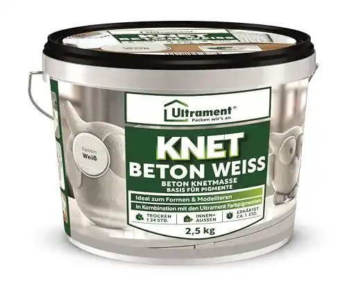 Bastelbeton Ultrament Knetbeton Weiß 2,5 kg für kreative Projekte