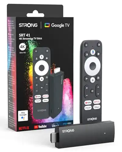 TV-Stick Strong SRT41 4K UHD mit Android 11 und integriertem Chromecast