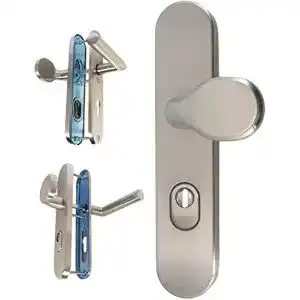 Schutzbeschlag Häusler Edelstahl 1595 CN-Form WE-72 für Wohnungstüren