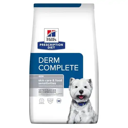 Hill’s Derm Complete Mini Hundefutter 1 kg für gesunde Haut