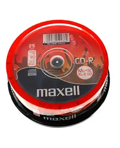 Maxell CD-R 25 Stück 700MB Music XL-II 80 in Cake-Box