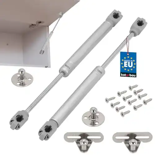 Gasdruckfeder Kotarbau 2er Set Klappenbeschlag Silber für Möbel