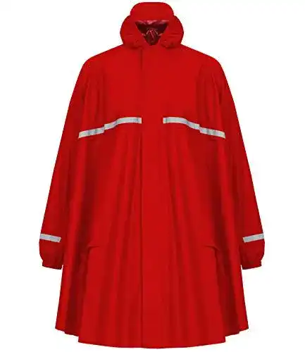 Hock Regenponcho mit Reißverschluss und Ärmeln für Herren und Damen