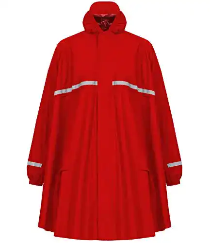 Hock Regenponcho mit Reißverschluss und Ärmeln für Herren und Damen